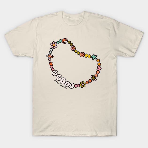 Aries Friendship Bracelet T-Shirt by Doodle by Meg